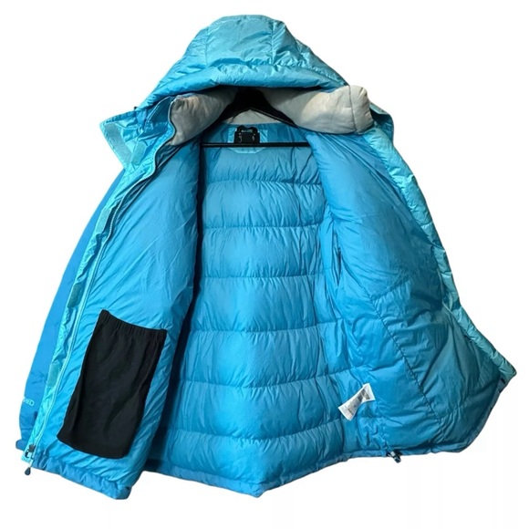 MOUNTAIN HARDWEAR "CHILLWAVE" Blue DOWN JACKET Women’s XL - Picture 6 of 13